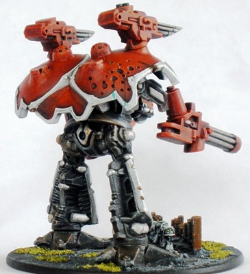 Warlord rear view. Note the Sin Eater Marines at its feet.