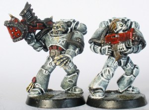 Missile Launcher and Bolter Marines