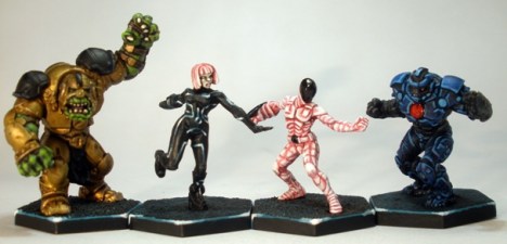 L to R: Orx guard, Wildcard, Number 88, human guard