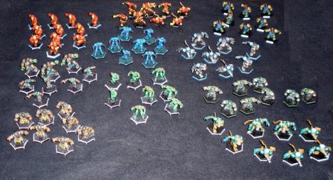 The ten competing teams.