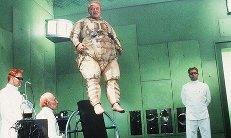 Floating fat man from space.