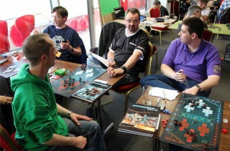 I gesticulate wildly while waiting for round three to begin.