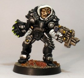 A view showing the figures bionic eye.  His Magos Biologis should be shot.