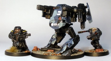 L to R: Forgefather Steel Warrior, Grymm Walker, Grymm "Torsten".