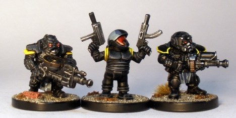 L to R: Forgefather Stormrage Veterans, Runt, Forgefather Steel Warrior