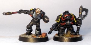 L to R: Grymn Torsten, Squat Adeptus Mechanicus.  Torsten is taller than the old figure, but the Grymn proportions are more slender.