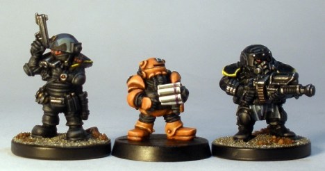 L to R: Runt, Iron Bonce, Forgefather Steel Warrior