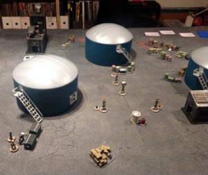 The (rather spartan) industrial battlefield.