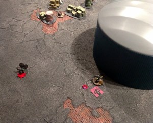 A UM reinforcement trooper gets sent straight to astro-Valhalla by his hypnotised colleague.