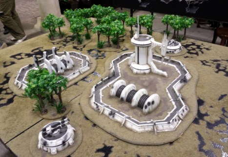 A Tau themed table at Warhammer World