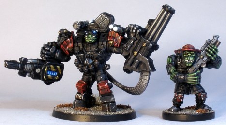 L to R: Rainmaker Ripper Suit, Commando