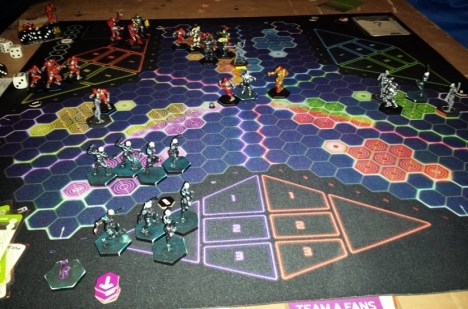 The Zephyrs compete in the UK & Ireland Ultimate DreadBall Championship last Saturday.