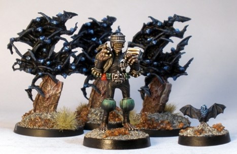 Alien Space bats (and Judge Death, acting all theatrical)