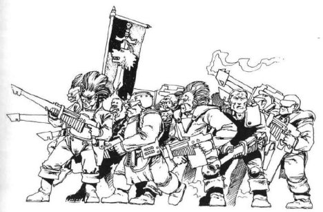 Blood Axe Human Adventurer Unit. Recognise the guy at the front?