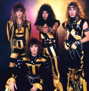 Stryper: one of the top Christian glam rock bands of all-time.  And some people think that toy soldiers are weird...