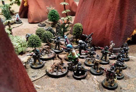 However Ferro-beasts love high tech armament, for breakfast.  many guradsmen are forced to return to the LV wearing only their underwear.