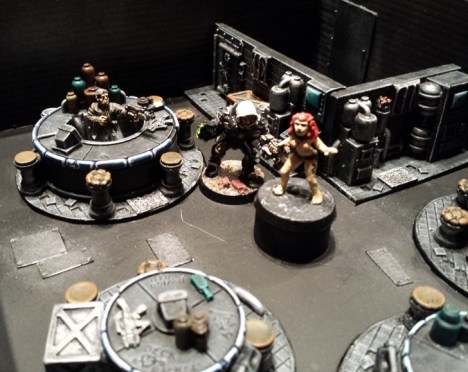 Meanwhile Vehoeven is carousing in "The Saucy Servitor". The barman isnt keen on his sort, but diplomacy rules the day and Patricia the Pole Dancer divulges information on the location of another piece of scavenged wreckage held locally.