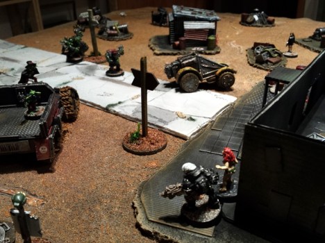 The Inquisitor exits the bar with Patricia giving directions, while Rosa and Agent C weather a storm of fire that takes out Agent P. Zodgrod and Agent C each circle towards the recently discovered drone.