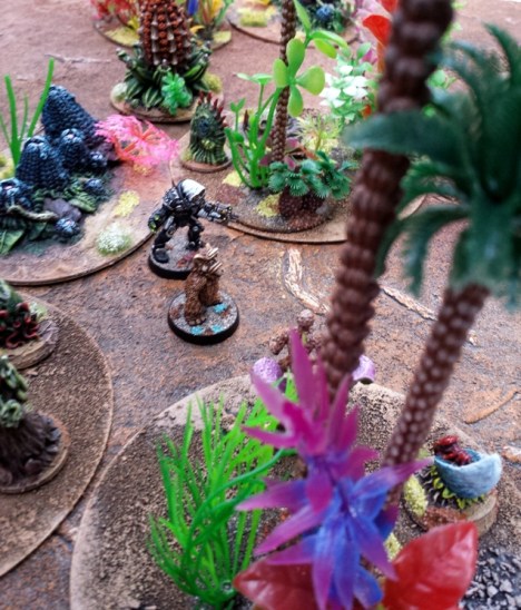 The INquisitor and the MElmacian discuss possible approaches.  "Over the fence" is the unanimous decision.