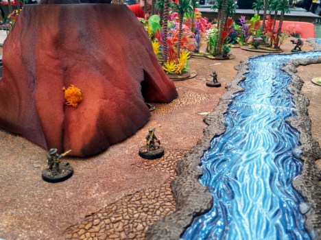 Catchng the scent of moustache wax, the Leprechans zero in on Zardork.