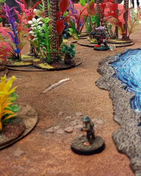 First blood to the plucky barefoot folk.