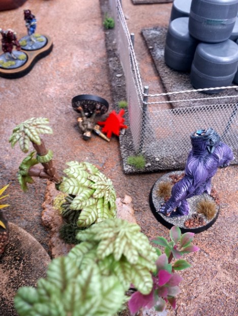 Choosing his stomach over his loins, the Cudbear wanders away from the vastly moustachioed Zardork, due to the smell of gravy and sugar rich ratling blood in the air.