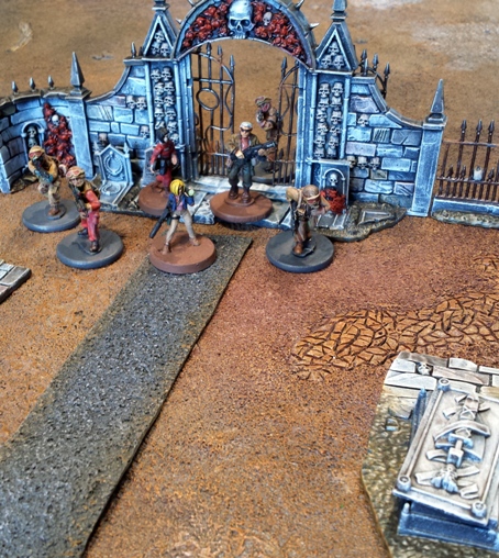 The Emissaries enter the old graveyard at the coordinates decoded by Lt 