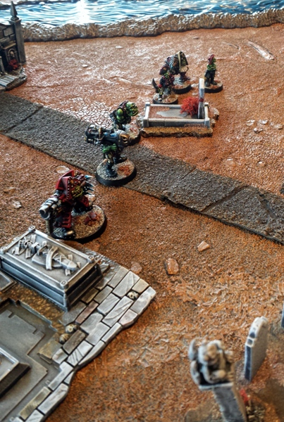 Having tailed the Emissaries to this location, the Freebooters rub their clawed paws together in anticipation of the treasure that the humans are after.