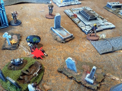 Smiths squad is collapsing under pressure from the increasing numbers of walking dead emerging from the Northernmost energy signature.  Agent Blanche-Andres punctuates ordering Ace to redeploy to assist the Lt. and the squad with a round between the eyes of another cannibal corpse.