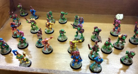 Grahams super exclusive Space Slann which were in turn lucky enough to face off against...