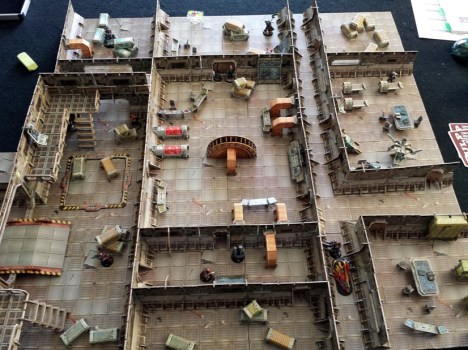 ...meaning that the initial in game deployment is spread around the complex.