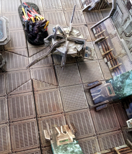 ...and gets to the Infirmary unopposed. A deft flick of a mechadendrite gets Cypher the required information.