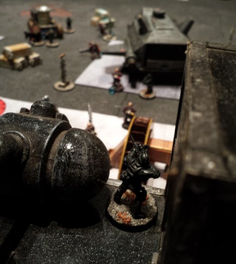 But the Cartel are not to be trifled with.  Chowing down on his pentazamin, the Cartel sniper on the roof of the terminal isolates his target...