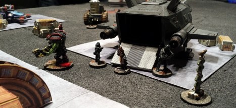 ...and the Purgator deftly evades the Kaptin and makes it to the boarding ramp of the shuttle, winning the game.