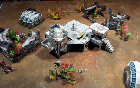 The partially ruined outpost "FB96"