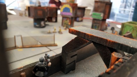 Agent Walken looks down the sights of his Series 4 De-Atomiser...