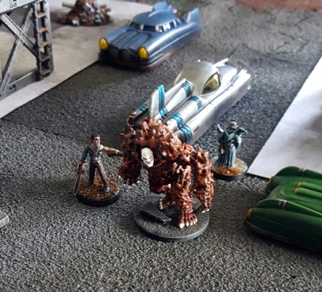 ...and in a spray of ichor Dr Schadenfreude transforms into Hominus Ultima (thats DOCTOR Hominus Ultima to you by the way)!