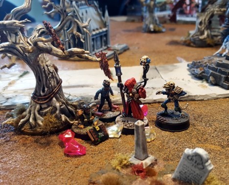 ...with his alien eyes firmly fixed on Shorty and the stasis bound, evil book that he has brought back from another world.