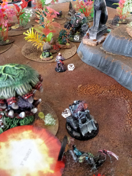 Where has Cha'lee been through all of this?  As occasionally befits the Gig Guy trope, he has been held up by more nimble types and has been forced to detour, his sap rising as he sees his colleagues defeated one by one.