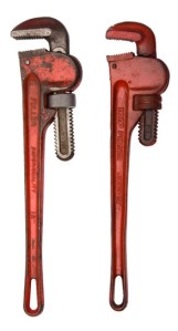 A pair of wrenches.