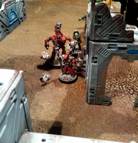 The Kabieroi head South West through the partially ruined putpost.