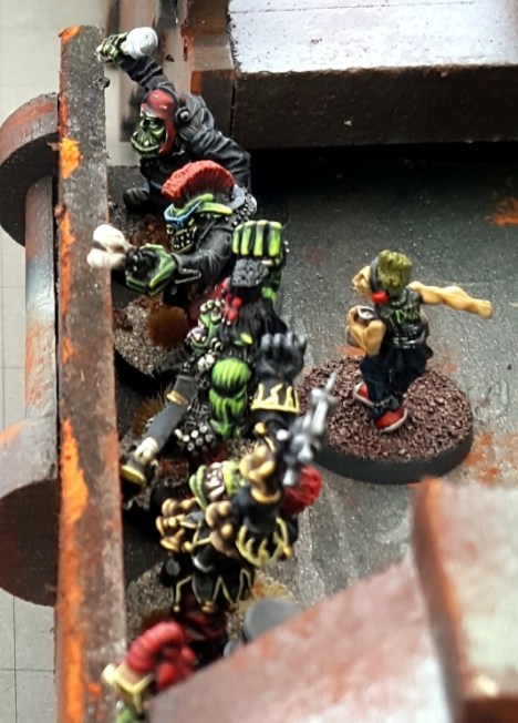 A close up of Darrell Douchebag, the Klöwds number one fan, pestering his idols.