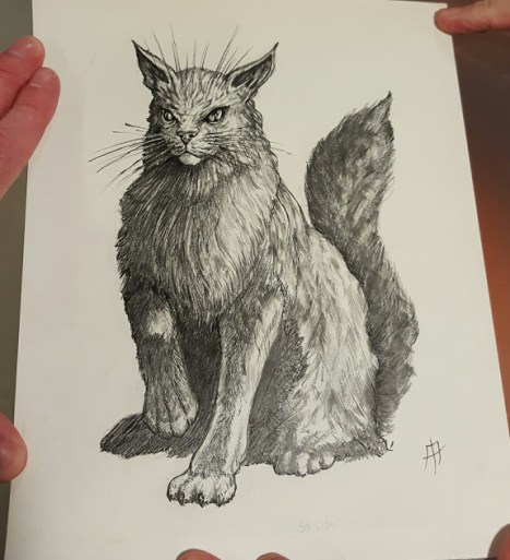 The original gyrinx artwork from Rogue Trader, as created by Tony Ackland.