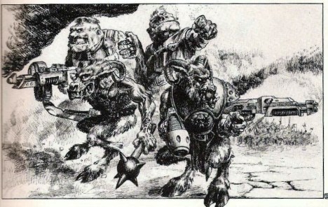 One of my very favourite Warhammer 40,000 illustrations ever, by the Pan-galactic Paul Bonner.