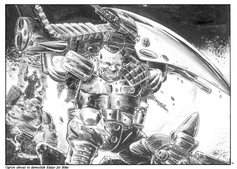 A ogryn waving a jetbike around by the peachy Pete Knifton. 