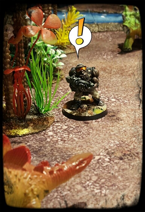 Easily confused, Chompers doesnt know which A-list dino to headbutt first.