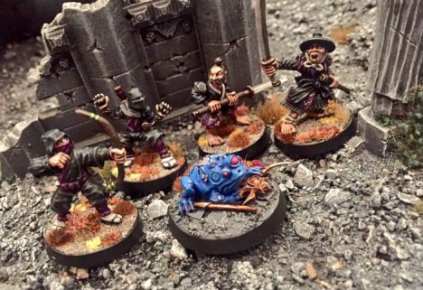 After a tough day of frostgravage the Shonen Knives enjoy a bot of toad licking.