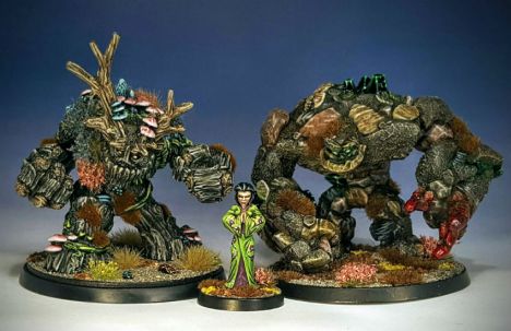 L to R: Reaper Spirit of the Forest, Hasslefree Mineko, Reaper Earth Elemental