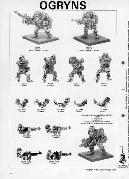 Bob Olley Ogryn sculpts.